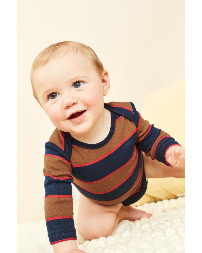 Baby 4-Pack Long-Sleeve Bodysuits, image 2 of 8 slides